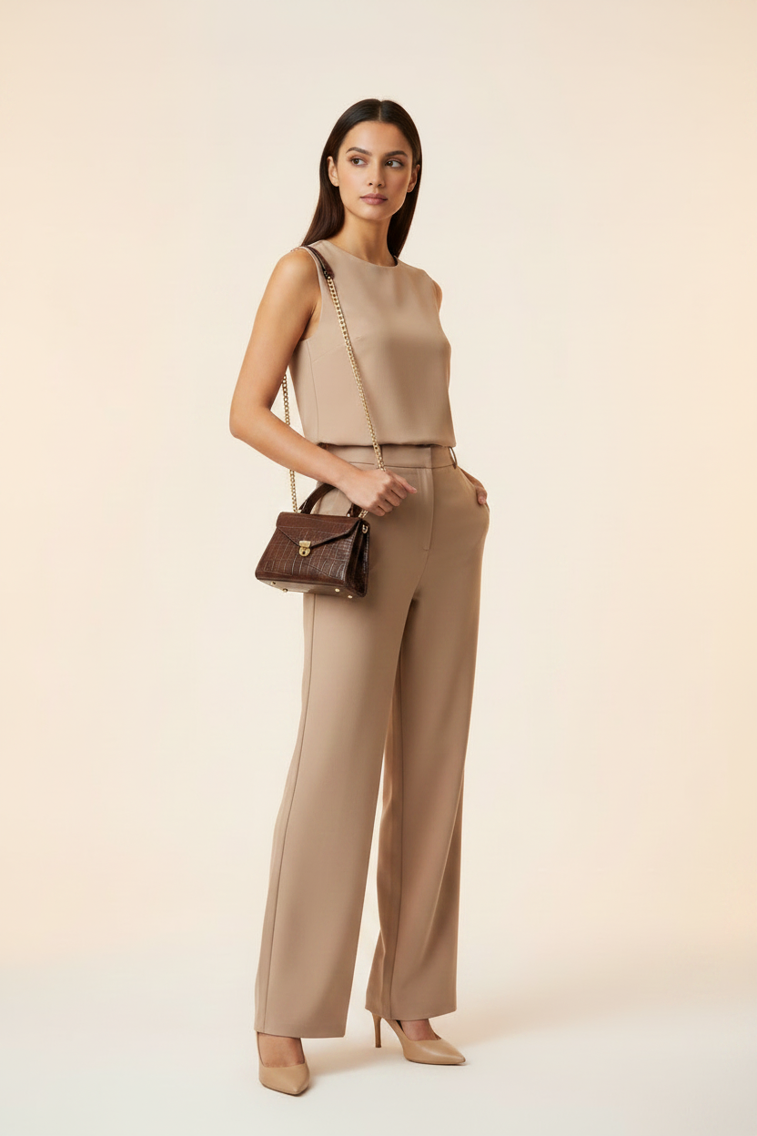 Pose Variation – Gold Chain Shoulder Strap