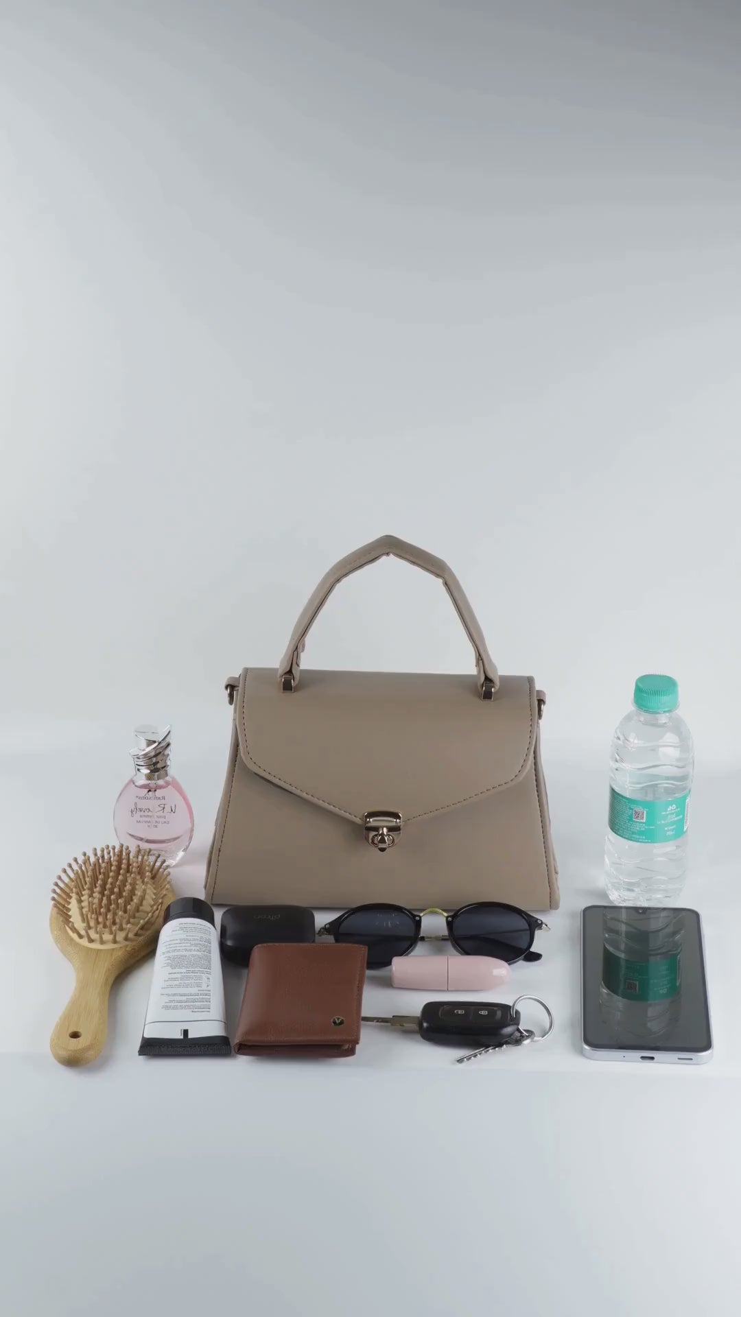 Classique Top Handle Bag - Chocolate Brown