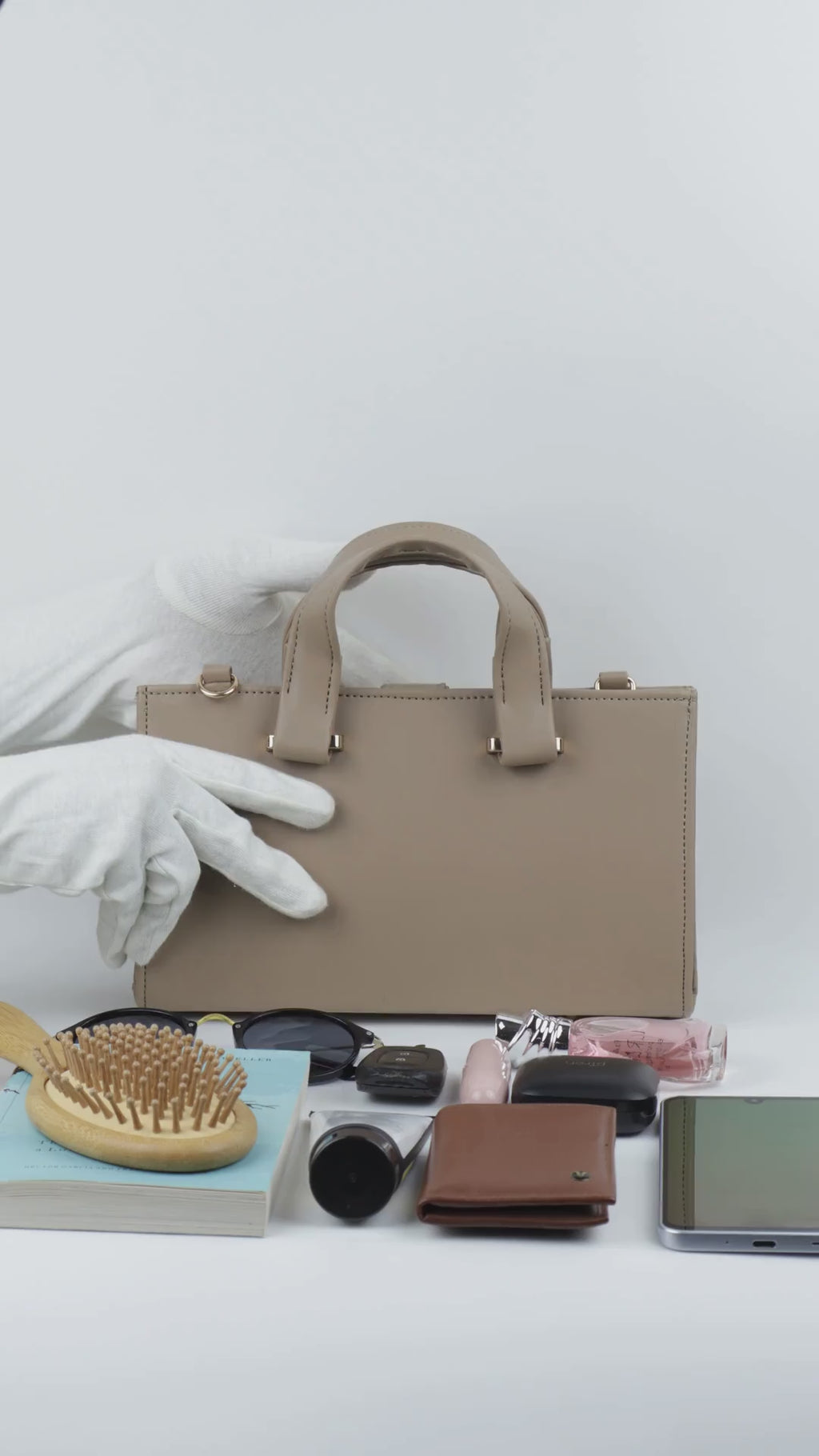 Symétri Croc-Embossed Mini Tote - Chocolate Brown